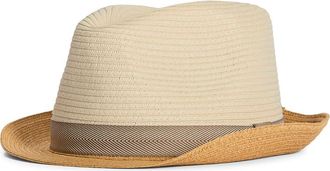 Barbour Ashill Trilby Summer Hat in Ecru/Tan at Nordstrom, Size X-Large