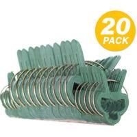 OEM Pinzas Para Plantas: 20 Pinzas Verdes Para Plantas - Permiten Sujetar Plantas Trepadoras A Soportes En Espiral O De Bamb&uacute; - Adecuadas Para Jardiner&iacute;a 