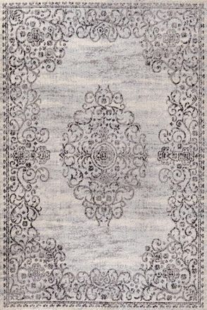 Jonathan Y Designs Minori Filigree Medallion Area Rug in Dark Gray/cream at Nordstrom, Size 4Ft 0In X 6Ft 0In