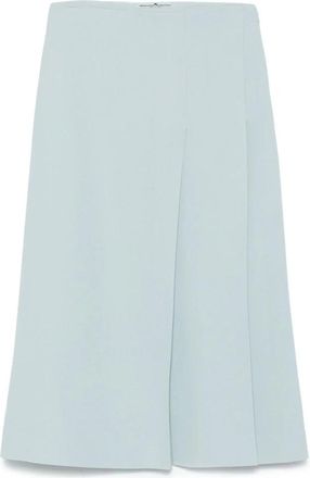Ermanno Scervino Rok met plooien - Dames - Midirokken - Blauw - XS - Rokken