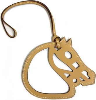 Herm&egrave;s Pre-owned Leather key-holders - unisex - Vintage Accessoires - Beige - ONE Size - Vintage