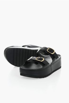 Celine Leather Slides With Buckles size 38