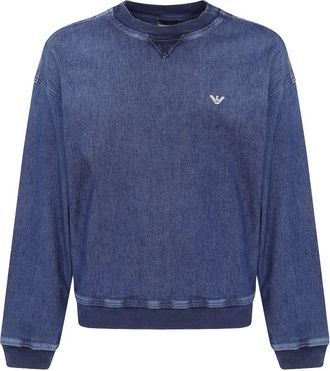 Emporio Armani katoenen sweatshirt met ronde hals