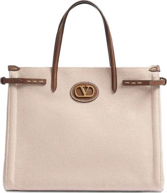 Valentino Garavani Borsa tote Antibes media - Toni neutri