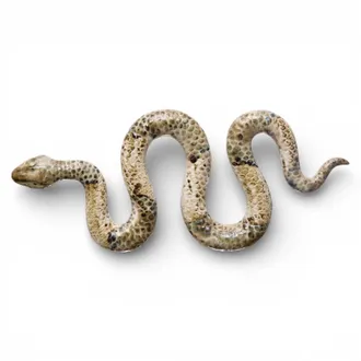 Creative Co-op Reactive Glaze Ceramic Snake Decor In Be