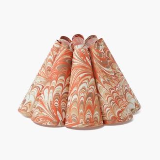 Mrs. Alice Orange Estella Marbled Lampshade at Nordstrom