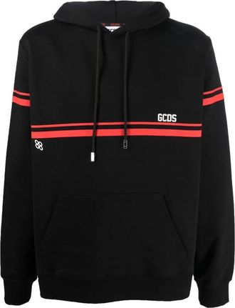 GCDS Logo Band - Heren - Hoodies - Zwart - S - Hoodies & sweatvesten