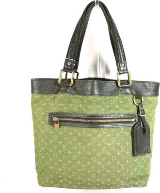 Louis Vuitton Khaki Monogram Mini Shoulder Bag Tote Bag (Pre-Owned)