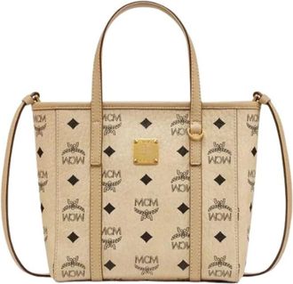 MCM Mcm, Tassen, Dames, Veelkleurig, ONE Size, Katoen, Shopper Bag Mini