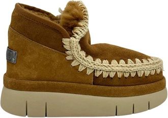 Mou Bounce Welt Boot - Dames - Winterlaarzen - Bruin - 41 EU - Wol - Schoenen