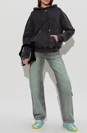 Off-white Wide-leg Jeans, Womens, Grey