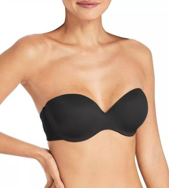 Maidenform Custom Lift Strapless Underwire Bra In Black