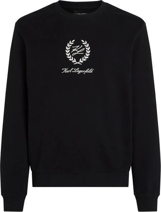 Karl Lagerfeld Felpa con ricamo - Nero