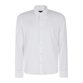 Roberto Ricci Design Klassieke Oxford Overhemd voor Mannen - Heren - Zakelijke Overhemden - Wit - XL - Overhemden
