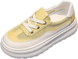 Generic Ladies Lightweight Gym Shoes Wide Fit Gym Trainers Summer Thick Fashion Single Shoes All Casual Sports Walking Sneakers for Women Womens Sneakers Size