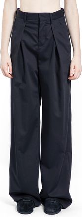 Ann Demeulemeester Nouk Wide Leg Pleated Trousers