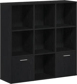 vidaXL Vidaxl Libreria Rovere Nero 98x29x97,5 Cm Legno Multistrato