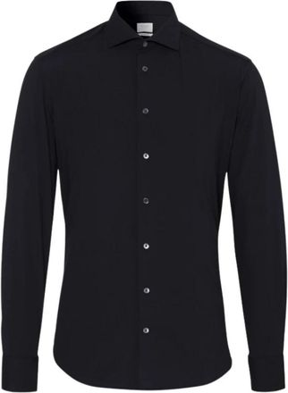 Traiano Rossini Radical Fit Shirt - Heren - Zakelijke Overhemden - Zwart - 2XL - Leer - Overhemden