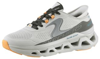 Skechers Slip-On Sneaker SKECHERS GLIDE-STEP ALTUS, Herren, Gr. 47,5, grau (hellgrau, dunkelgrau), Lederimitat, Mesh, kontrastfarbene Details, Schuhe Slip-On S