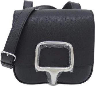 Herm&egrave;s Pre-owned Della Cavalleria 2 Mini Epsom Shoulder Bag - - Pre-owned - Donna - Nero - ONE SIZE