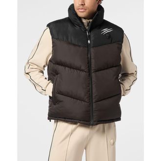 Plein Sport Puffer Jacket Vest Men in Black at Nordstrom, Size Xxx-Large Eu
