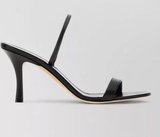 The Row ella leather mules open toe stiletto