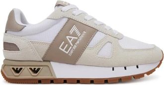 Emporio Armani Sneaker - Heren - Sneakers - Wit - 39 1/3 EU - Leer - Schoenen