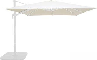 Oviala Sombrilla voladiza de 3x3 m, color crudo