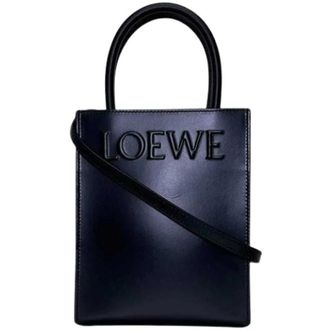 Loewe Pre-owned Tote Bag - Dames - Vintage Schoudertas - Zwart - ONE Size - Leer - Vintage