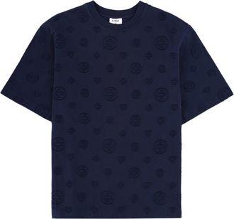 Casablanca Blue Logo Crew Neck T-Shirt