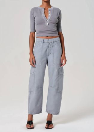 Citizens Of Humanity Marcelle Cargo Jeans In Hematite