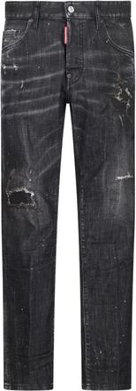 Dsquared2 Jeans, Heren, Zwart, XL, Katoen, Skater Jean