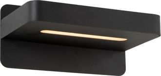 Lucide L&aacute;mpara de cabecera de metal con 1 led integrado, negro
