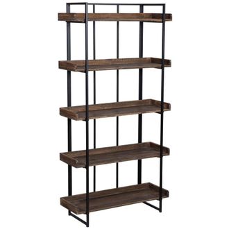 Wanderlust Deco Estanter&iacute;a de madera y metal con 5 baldas 90,5x34x177,5h cm