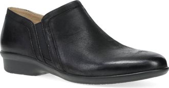Dansko Womens Cheryl Ankle Booties In Black Burnished Nubuck