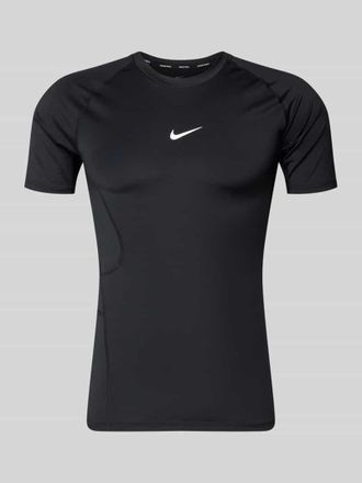 Nike T-Shirt mit Logo-Print und Rundhalsausschnitt in Black, Gr&ouml;&szlig;e XXL