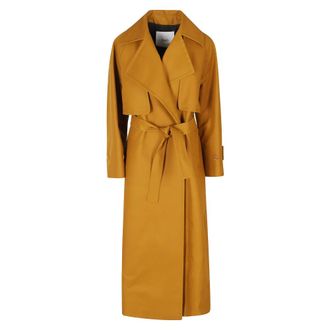Hev&ograve; Margherita Trenchcoat - Dames - Mantels - Bruin - Maat: 2XS Zijde