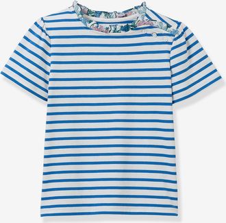 Cyrillus M&auml;dchen T-Shirt mit Ringelmuster CYRILLUS helles blau