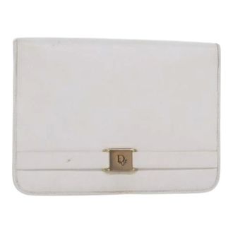 Dior Pre-owned Clutches, female, White, Size: ONE SIZE Pre-owned Vintage Shoulder Bag