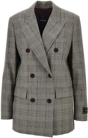 Pinko Prince of Wales double-breasted jacket Woman 38