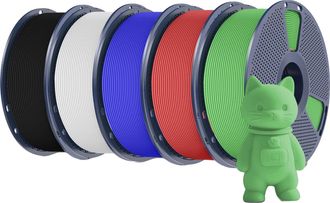 OEM Filamento Para Impresora 3d, Material Pla, Baja Contracci&oacute;n, Rd Bl Gn Bk Wt