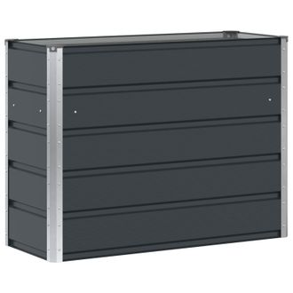 vidaXL Jardinera Antracita 100 X 40 X 75 Cm Acero Vidaxl