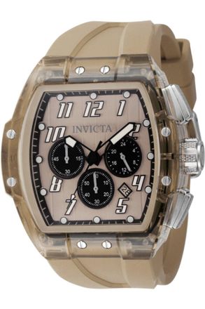 Invicta S1 Rally 49981 Herenhorloge - Quartz Uurwerk - Roestvrij Staal met Bruine Wijzerplaat - 47 mm