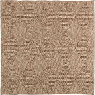 vidaXL Alfombra Para Interiores Y Exteriores Agira Natural Poli&eacute;ster Vidaxl