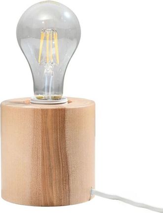Wonderlamp L&aacute;mpara De Mesa Lion Madera Natural
