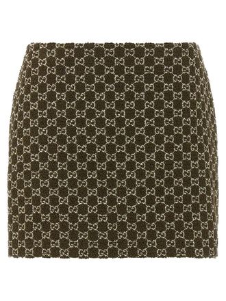 Gucci Gg Bouclé Skirt