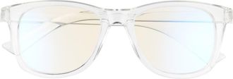 The Book Club Grime In Banishment 52mm Blue Light Blocking Reading Glasses in Clear at Nordstrom, Size +1.50