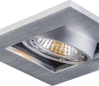 QAZQA Set of 10 Recessed Spotlights Steel - Qure