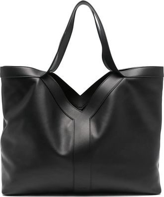 Saint Laurent large Y leather tote bag - Black
