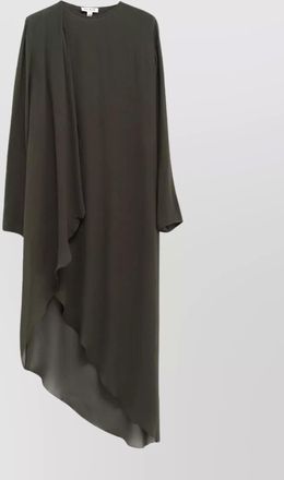 Alaia draped wrap dress asymmetric hem